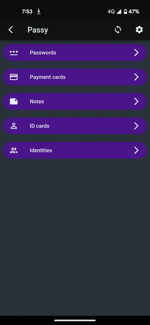 Passy  crossplatform password manager